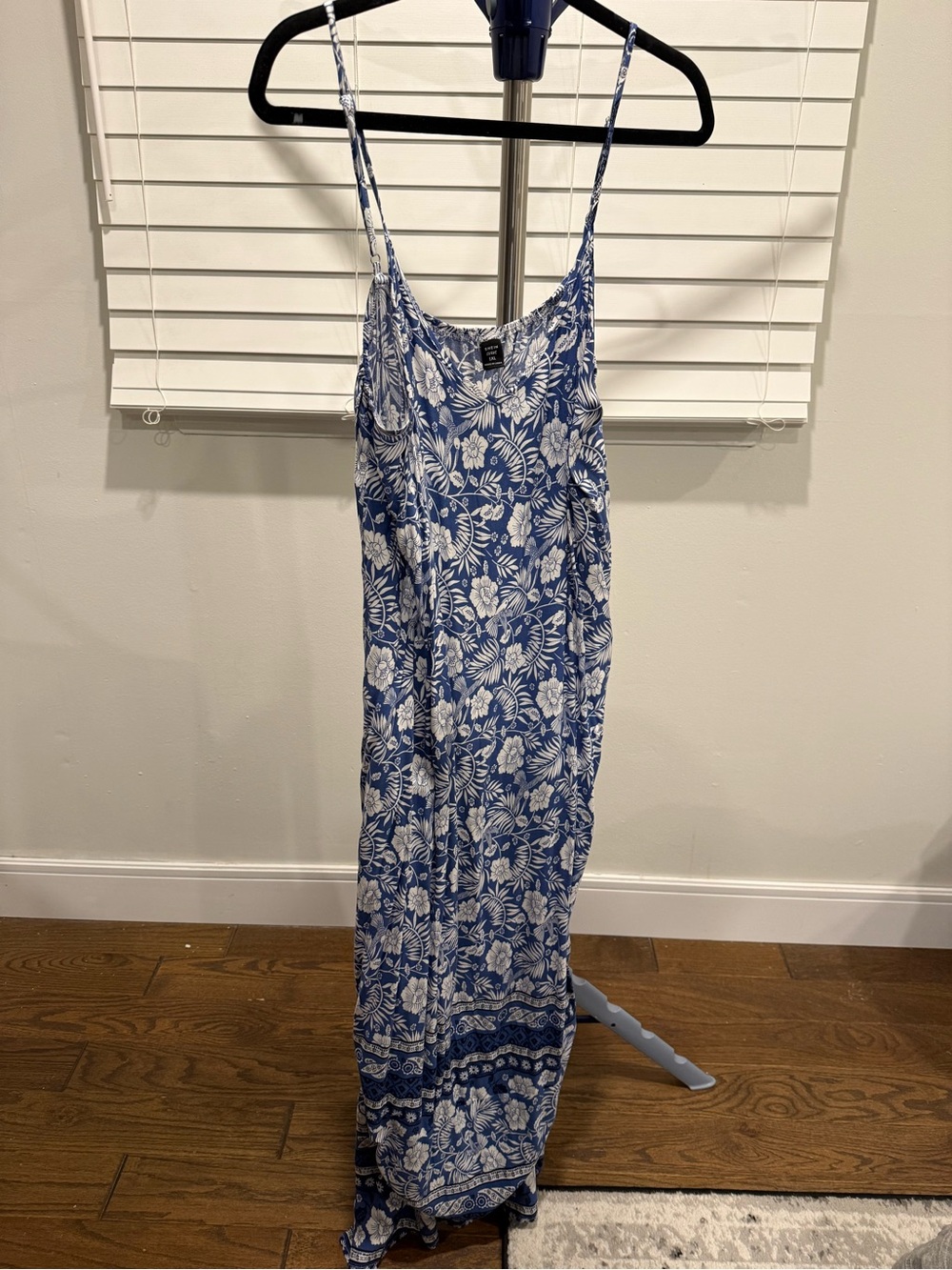 Blue Floral Slip Dress - Brand: